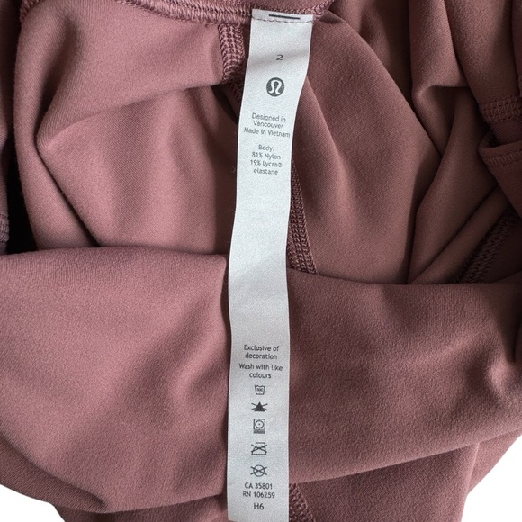 LULULEMON Align Crop 21" Leggings Spiced Chai High Rise Yoga Pant Tights Pink 2 - Picture 10 of 11